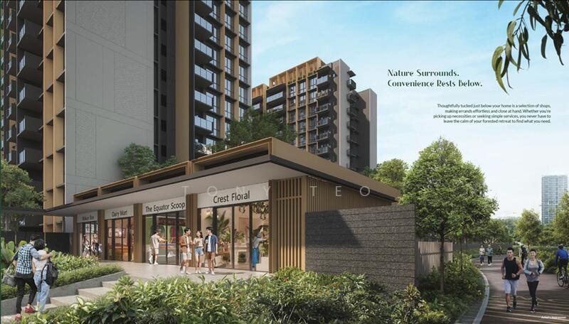 Shops integrated below