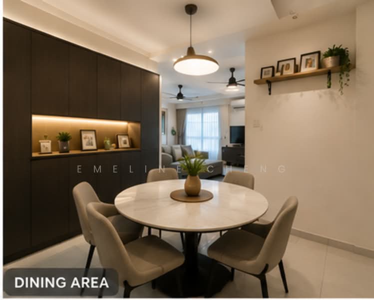 648 Ang Mo Kio Avenue 5, 648 Ang Mo Kio Avenue 5, 3 Bedrooms, 1,302 sqft, HDB Flat For Sale, by Emeline Cheng, 500030318 - Dining Room - PropertyGuru.com.sg
