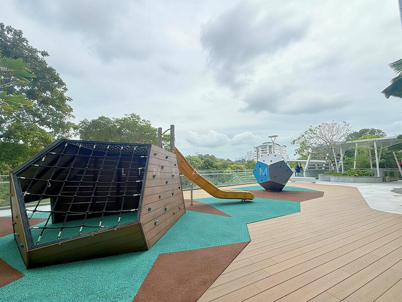 Children playground with unblocked view