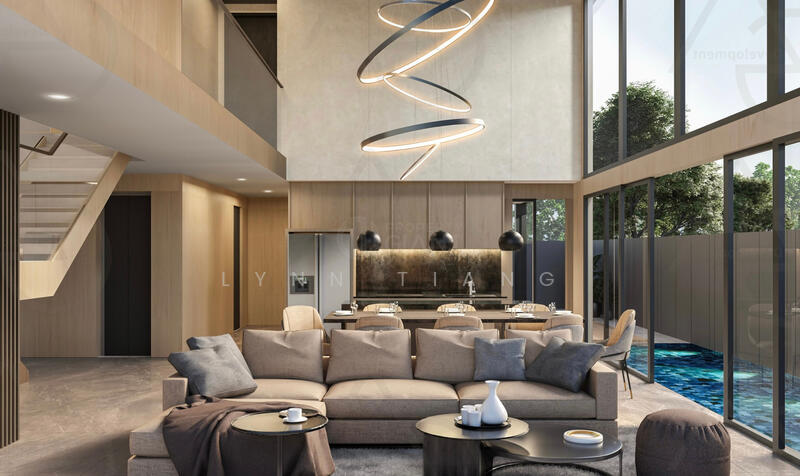 ❤️GIANT⚡️Brand New 4 Levels Semi-D in Serangoon Garden Estate w Pool, Attic & Lift Semi-Detached House For Sale at S$ 8,280,000 | PropertyGuru Singapore - Living Room