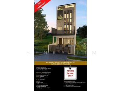 For Sale - Masonry 265 Joo Chiat Place (D15)