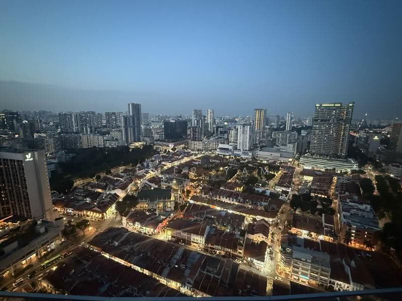DUO Residences, 1 Fraser Street, Beach Road / Bugis / Rochor, Studio, 527 sqft, Apartment For Sale, by Elmer Yam, 500031796 - View during blue hour - PropertyGuru.com.sg