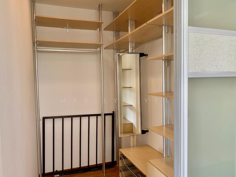 Walk-in wardrobe in master bedroom
