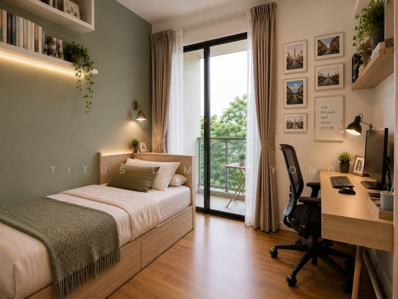 Botanique at Bartley, 239 Upper Paya Lebar Road, 2 Bedrooms, 721 sqft, Condominium For Sale, by Titus Lim Zhiyong, 500032098 - Bedroom - PropertyGuru.com.sg