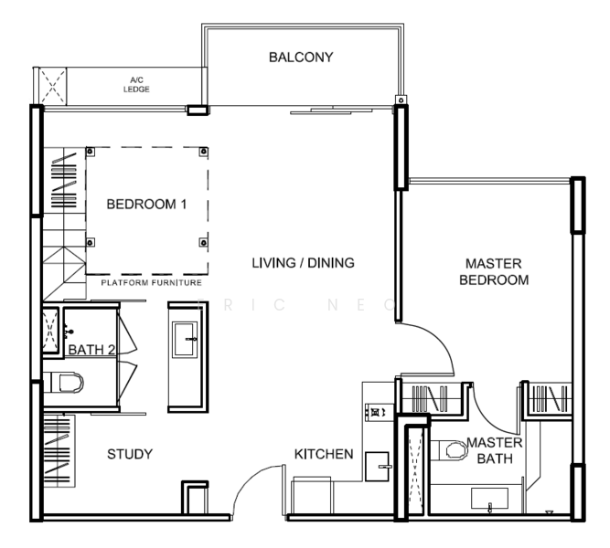 Watertown, 69 Punggol Central, 2 Bedrooms, 807 sqft, Condominium For Rent, by Eric Neo, 500032715 - PropertyGuru.com.sg
