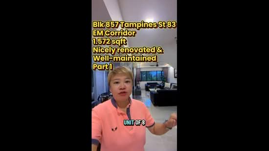 857 Tampines Street 83, 857 Tampines Street 83, 3 Bedrooms, 1,572 sqft, HDB Flat For Sale, by James Yeo, 500032772 - PropertyGuru.com.sg