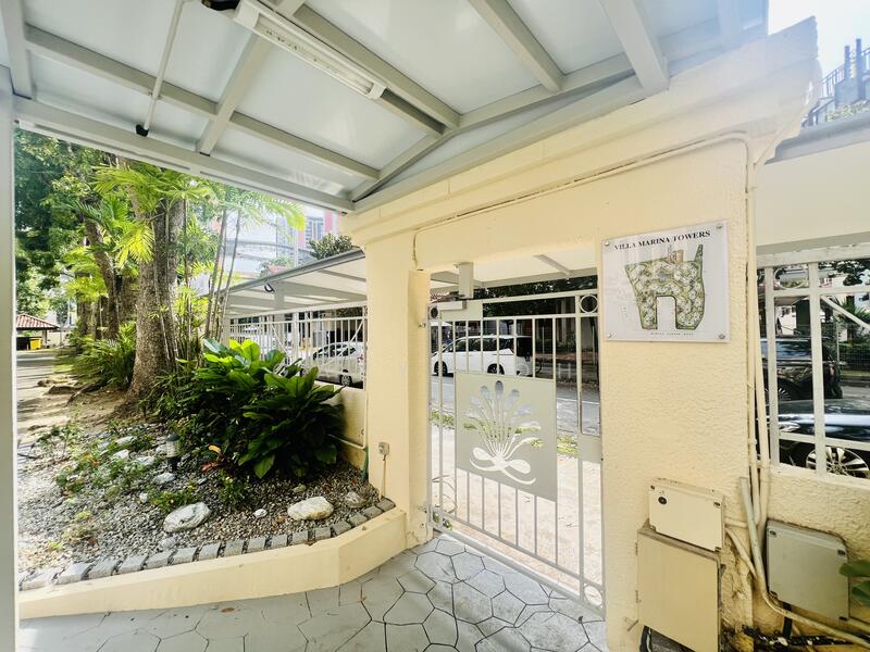 Sheltered walkway to MRT