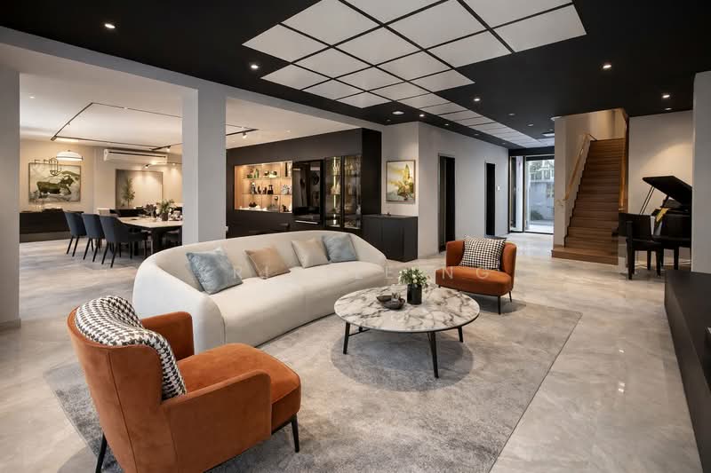 Luxury Family Semi-D in Seletar Hills, Seletar hills, 5 Bedrooms, 5,000 sqft, Semi-Detached House For Sale, by Kristle Ng, 500033168 - Living Room - PropertyGuru.com.sg