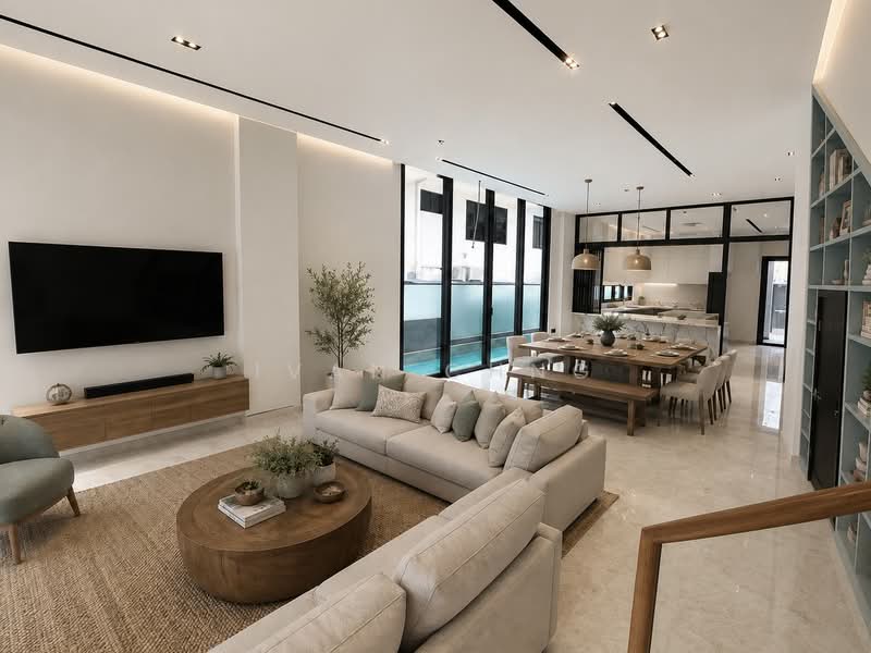 ⭐️⭐️LANDED7772@ 5BR Brand New with Lift and Pool Near Schools and Amenities Kovan D19, Kovan Road, 5 Bedrooms, 5,500 sqft, Corner Terrace For Sale, by Ivan Chng, 500033462 - Possibilities - PropertyGuru.com.sg