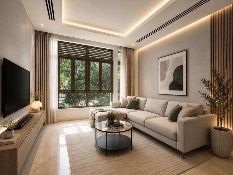 St. Martin Residence, 2 Saint Martin's Drive, 1 Bedroom, 549 sqft, Condominium For Sale, by Eric Goh, 500033630 - AI Living Room - PropertyGuru.com.sg