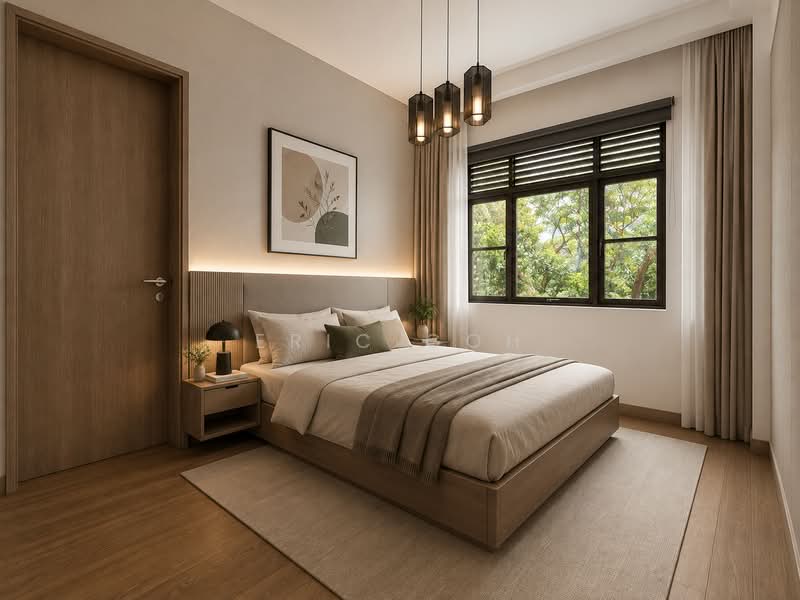 St. Martin Residence, 2 Saint Martin's Drive, 1 Bedroom, 549 sqft, Condominium For Sale, by Eric Goh, 500033630 - AI Master Bedroom - PropertyGuru.com.sg