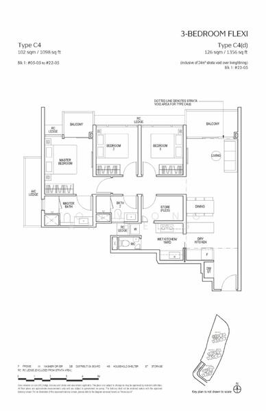 Piccadilly Grand, 1 Northumberland Road, 3 Bedrooms, 1,098 sqft, Condominium For Sale, by Tony Ong Ah Beng, 500034045 - PropertyGuru.com.sg