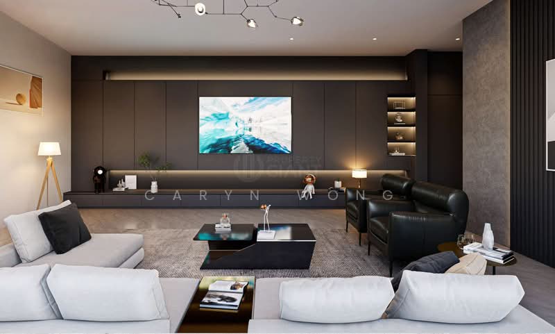 ❤️GIANT⚡️Brand New Freehold 4 Lvls Semi-D Hse w Attic & Lift! New Launch! Semi-Detached House For Sale at S$ 8,500,000 | PropertyGuru Singapore - Living Room