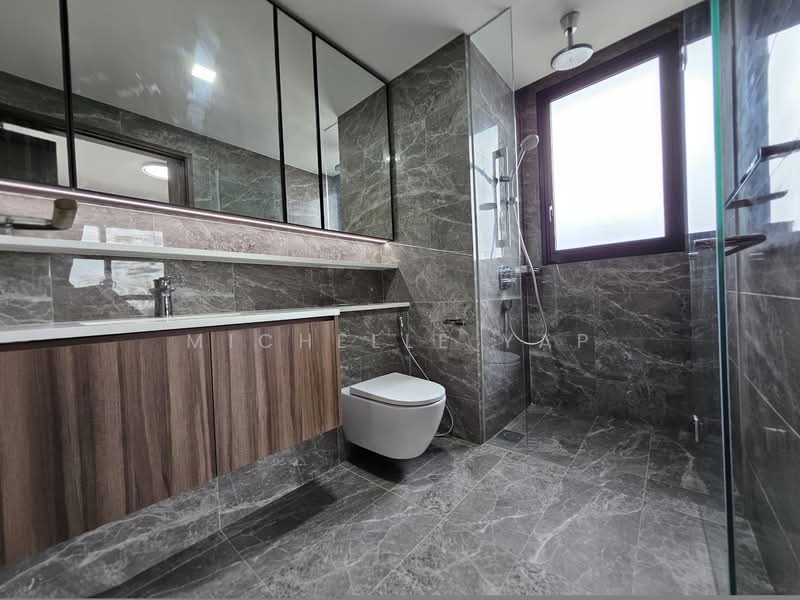 Lentor Modern, 3 Lentor Central, 3 Bedrooms, 1,130 sqft, Condominium For Rent, by Michelle Yap, 500034729 - Bathroom - PropertyGuru.com.sg