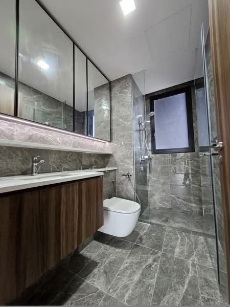 Lentor Modern, 3 Lentor Central, 3 Bedrooms, 1,130 sqft, Condominium For Rent, by Michelle Yap, 500034729 - Bathroom - PropertyGuru.com.sg