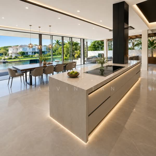 Sentosa Cove, Cove Drive, 5 Bedrooms, 111,900 sqft, Detached House For Rent, by Alvin Tan, 500035356 - Kitchen - PropertyGuru.com.sg