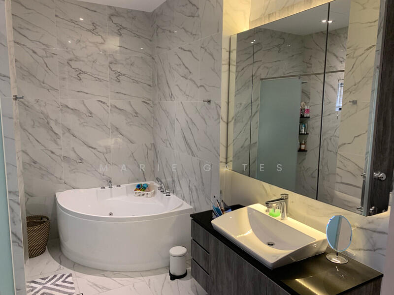 One corner of master bathroom suite