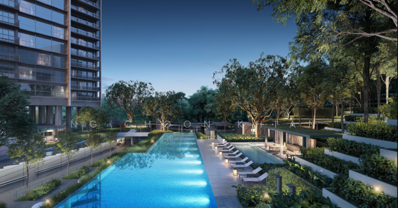 Blossoms By The Park Condominium For Sale at S$ 3,596,000 | PropertyGuru Singapore - Pool