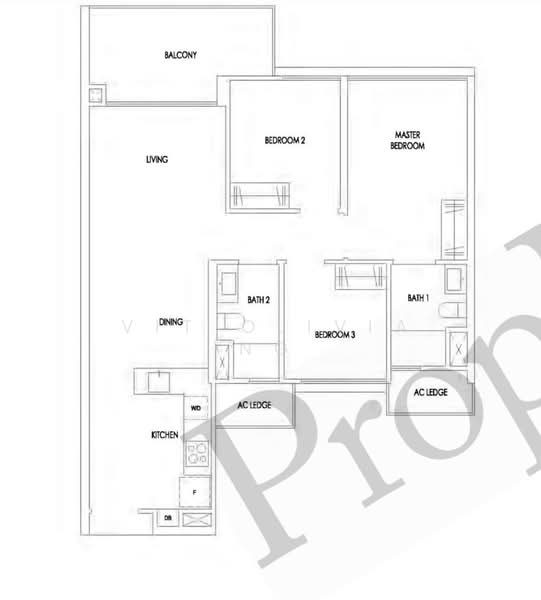 Treasure at Tampines, 57 Tampines Lane, 3 Bedrooms, 915 sqft, Condominium For Sale, by Vit Olivia Ng, 500035706 - PropertyGuru.com.sg
