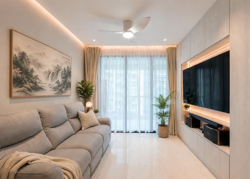 Treasure at Tampines, 57 Tampines Lane, 3 Bedrooms, 915 sqft, Condominium For Sale, by Vit Olivia Ng, 500035706 - Living Room - PropertyGuru.com.sg