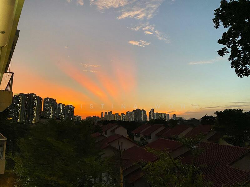 Sunset view at an angle