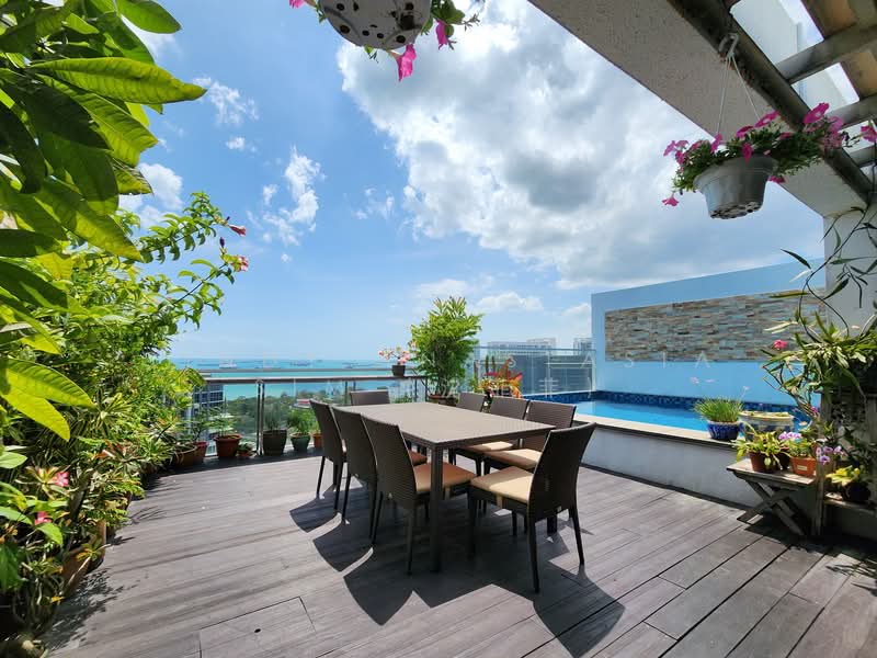 Amber Residences Apartment For Sale at S$ 10,288,888 | PropertyGuru Singapore - Private Swimming Pool & Patio at rooftop