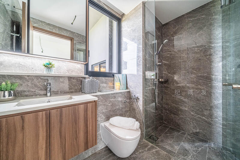 Lentor Modern, 3 Lentor Central, 3 Bedrooms, 969 sqft, Condominium For Sale, by Seng Huat Kee 纪成发, 500036107 - Bathroom - PropertyGuru.com.sg