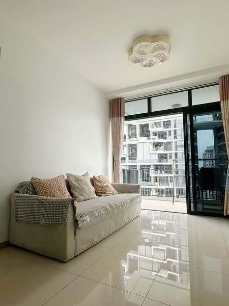 The Trilinq, Jalan Lempeng, 2 Bedrooms, 710 sqft, Condominium For Rent, by Clyde Wang, 500036195 - Living Room - PropertyGuru.com.sg