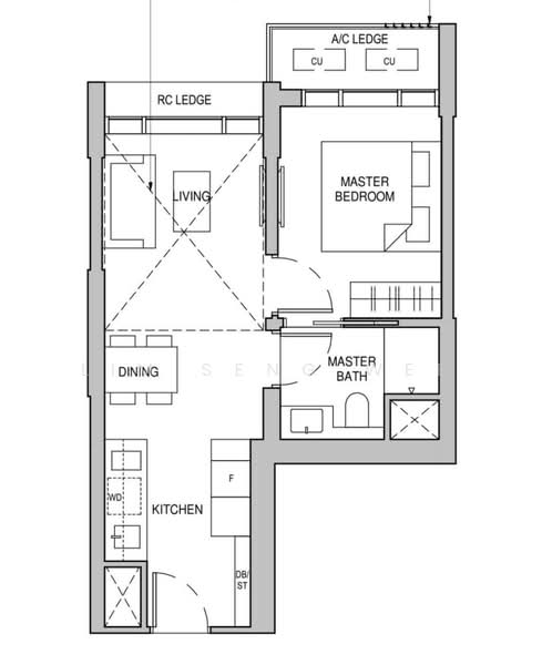 Sceneca Residence, Tanah Merah Kechil Link, 1 Bedroom, 463 sqft, Condominium For Sale, by Lim Seng Wee, 500036522 - PropertyGuru.com.sg