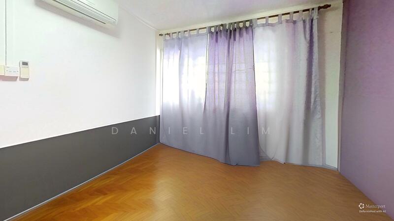 AI defurnished bedroom