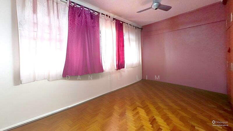 AI defurnished bedroom