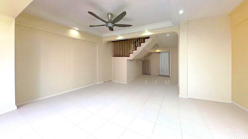 AI defurnished living room