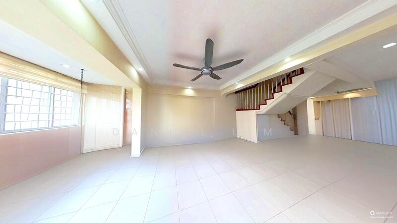 AI defurnished living room