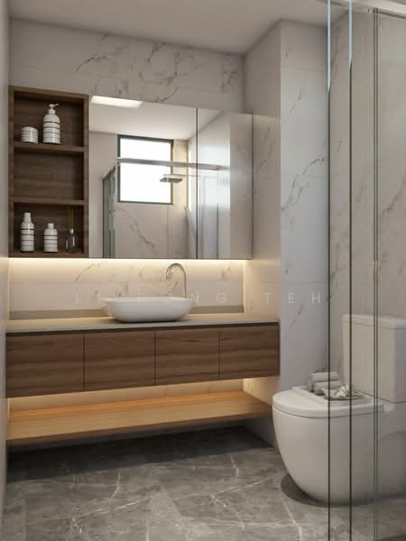 ❤️ NEW LISTING! QUIET, FREEHOLD REGULAR PLOT, WIDE FRONTAGE, Jalan Kathi / Bedok Ria / Eastwood / Minaret Walk, 5 Bedrooms, 2,551 sqft, Corner Terrace For Sale, by Li Rong Teh, 500037483 - Bathroom - PropertyGuru.com.sg