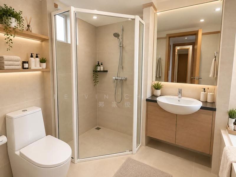 Changi Rise Condo, 24 Simei Rise, Pasir Ris / Tampines, 3 Bedrooms, 1,259 sqft, Condominium For Sale, by Kelvin Cheng 郑家俊, 500037680 - Bathroom - PropertyGuru.com.sg