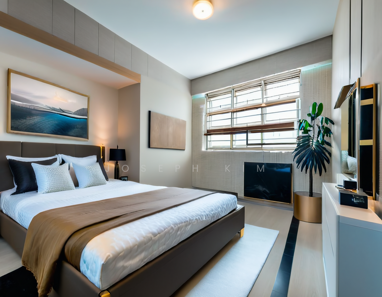 442B Fajar Road HDB Flat For Sale at S$ 528,888 | PropertyGuru Singapore - Common Bedroom Render