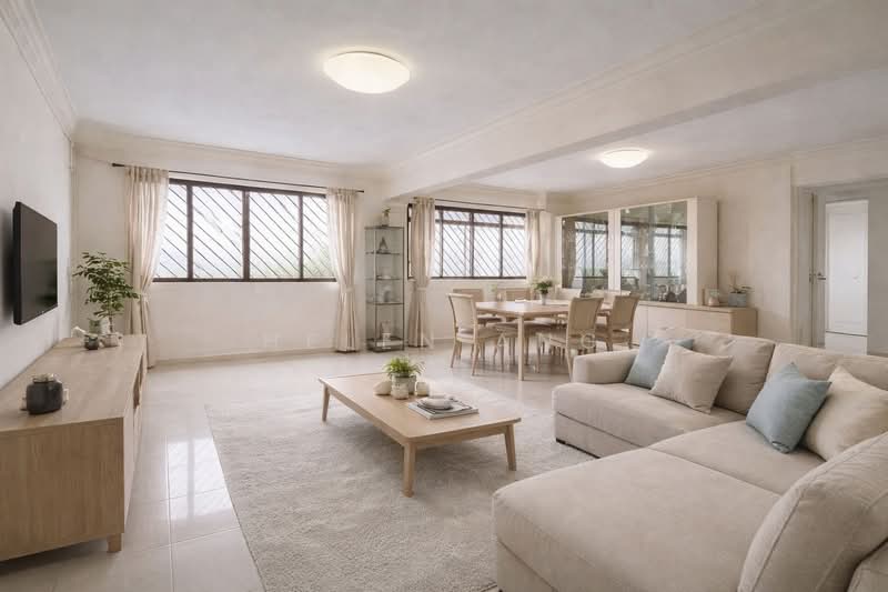 117 Bishan Street 12 HDB Flat For Sale at S$ 1,100,000 | PropertyGuru Singapore - Living Room