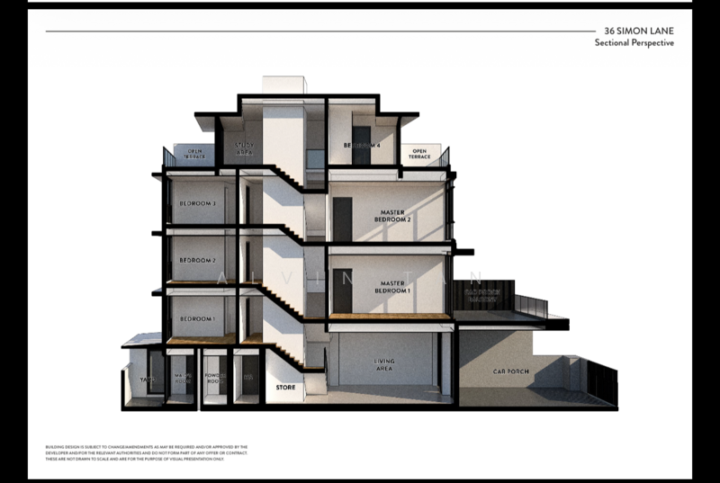 For Sale - BRAND NEW 3.5 STOREY TERRACE WITH LIFT AT SIMON LANE!