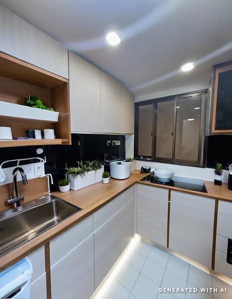 The Mayfair, 1 Jurong East Street 32, Boon Lay / Jurong / Tuas, 2 Bedrooms, 893 sqft, Condominium For Sale, by Lily Tan, 500039085 - Kitchen - PropertyGuru.com.sg