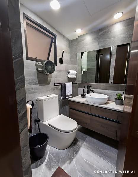 The Mayfair, 1 Jurong East Street 32, Boon Lay / Jurong / Tuas, 2 Bedrooms, 893 sqft, Condominium For Sale, by Lily Tan, 500039085 - Bathroom - PropertyGuru.com.sg