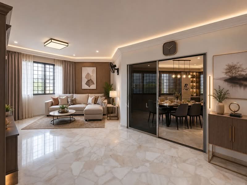 447 Hougang Avenue 10, 447 Hougang Avenue 10, 3 Bedrooms, 1,270 sqft, HDB Flat For Sale, by Steven Lee, 500039829 - Living Room - PropertyGuru.com.sg