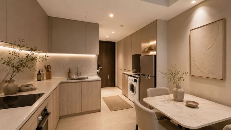 Riverfront Residences, 41 Hougang Avenue 7, 2 Bedrooms, 721 sqft, Condominium For Sale, by Dewi Tan, 500040915 - Kitchen - PropertyGuru.com.sg