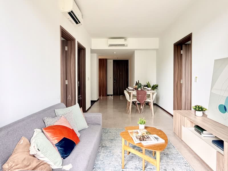 Lentor Modern, Lentor Central, 2 Bedrooms, 732 sqft, Condominium For Sale, by Jasmine Tan, 500041471 - Living Room - PropertyGuru.com.sg