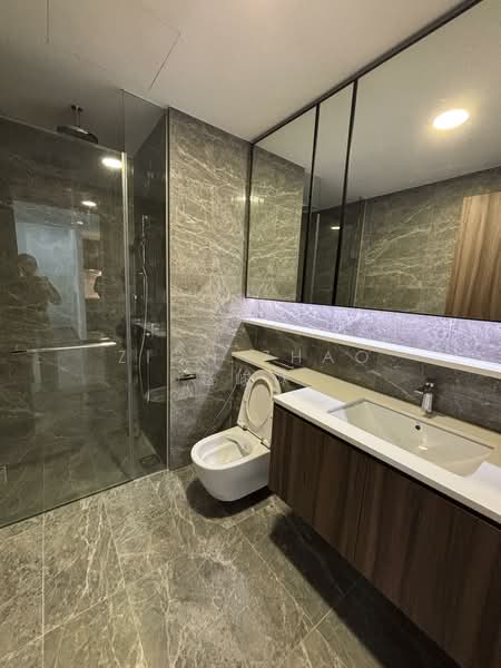 Lentor Modern, 3 Lentor Central, 2 Bedrooms, 678 sqft, Condominium For Rent, by Zion Zhao 赵峻慷, 500041953 - Bathroom - PropertyGuru.com.sg