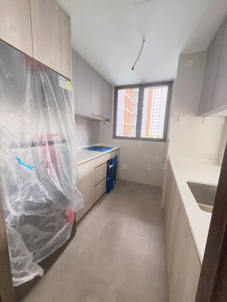 Bright kitchen with ventilation windows 