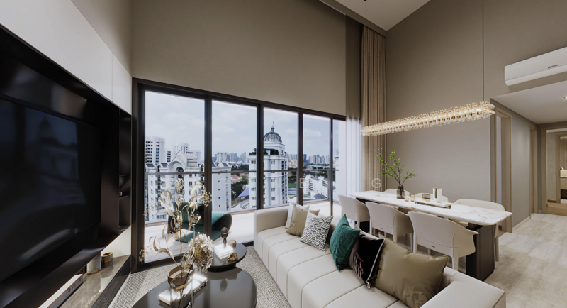 CHEAP FH 4BR, $400K PROMO, DOORSTEP TO MRT Condominium For Sale at S$ 3,888,000 | PropertyGuru Singapore - Living Room