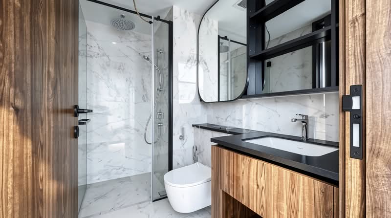 Sceneca Residence, Tanah Merah Kechil Link, 2 Bedrooms, 689 sqft, Condominium For Sale, by Justin Foo, 500043559 - Bathroom - PropertyGuru.com.sg