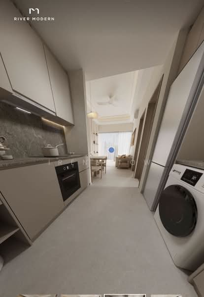 River Modern, River Galley Green, 2 Bedrooms, 646 sqft, Condominium For Sale, by Irene Tow, 500044049 - Kitchen - PropertyGuru.com.sg
