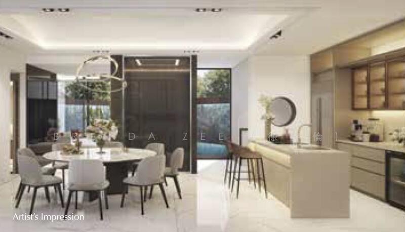 Developer Appointed ✧ Elegant New Bungalow at Greenbank Park, Greenbank Park, Clementi Park / Upper Bukit Timah, 6 Bedrooms, 8,342 sqft, Bungalow House For Sale, by Brenda Zee (徐黎倫), 500045176 - Dining / Dry Kitchen - PropertyGuru.com.sg