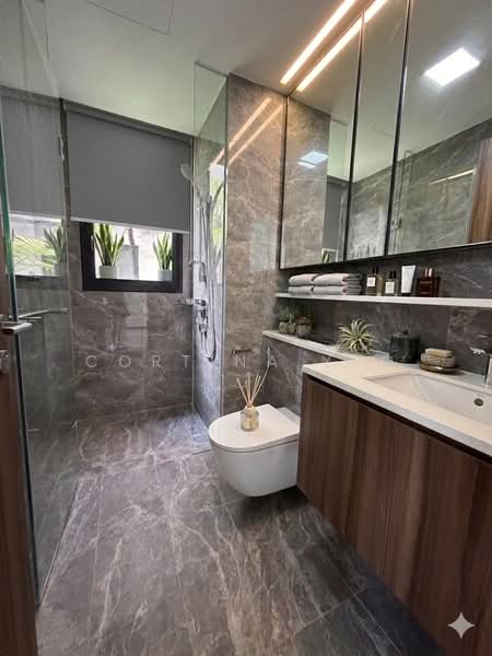 Lentor Modern, 7 Lentor Central, 2 Bedrooms, 732 sqft, Condominium For Rent, by Cortina Yeo, 500045188 - Common Bathroom - PropertyGuru.com.sg